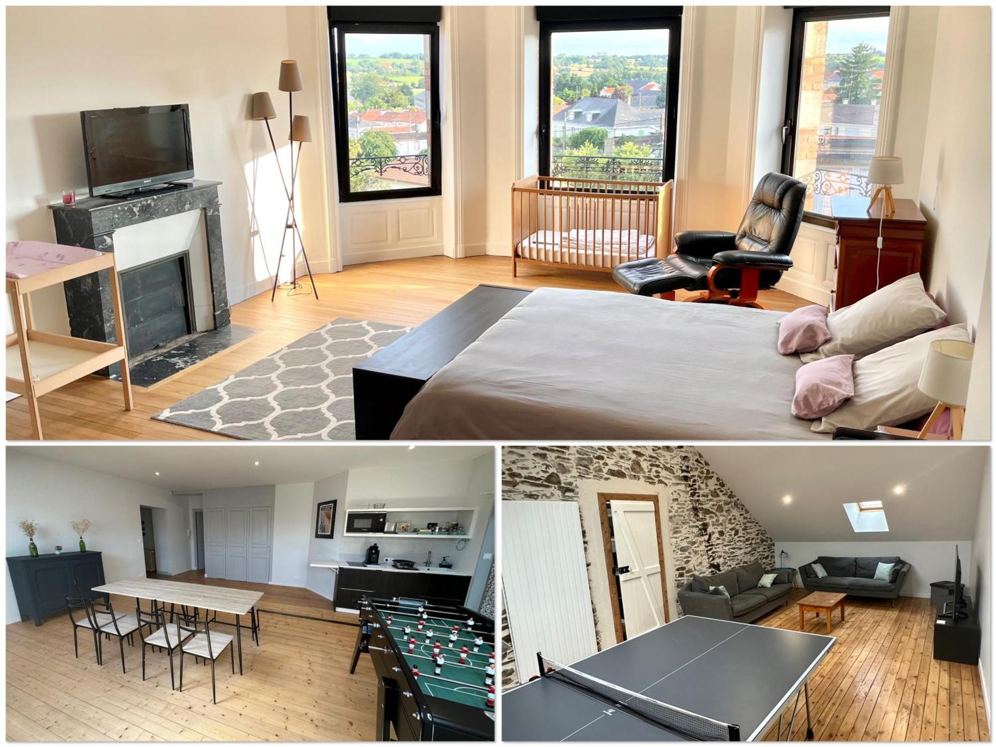 Appartement 160M2 - 2E Etage Maison De Maitre Beaupréau-en-Mauges Zewnętrze zdjęcie